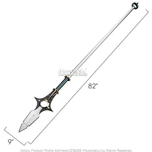 Munetoshi 82.5” Chastiefol Fairy King Spear Sloth Sin Stainless Steel Fantasy Anime Prop Costume Cosplay thumbnail 3