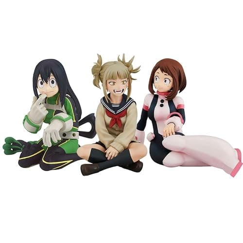 YLQANONG MHA Figures Toga Himiko/Uraraka Ochako/Asui Tsuyu Anime Figure Statues Anime Action Figurine for Fans 10CM - Image 1