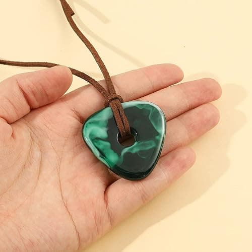 Mullike Coraline Key Pendant Necklace Seeing Stone Necklace Dragonfly Hair Clips Halloween Movie Props Cosplay Costume for Women Men thumbnail 5