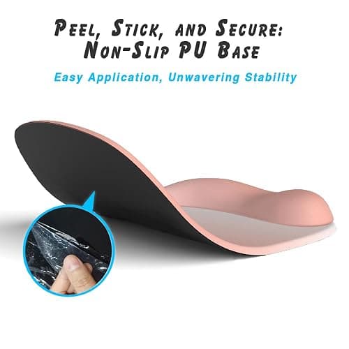 ErgoEase Ergonomic Mouse Pad with Gel Wrist Support - Premium Lycra Fabric, Non-Slip, Ideal for Laptop & Desktop, Office & Gaming，Desk Accessories (01Coral Pink) thumbnail 4
