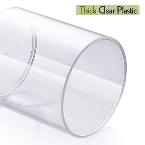 4 Pack Acrylic Qtip Holder Dispenser for Cotton Swabs, Balls, Pads, Floss Picks- Small Clear Plastic Canister Apothecary Jar Set, Bathroom Essentials Accessories Decor, Vanity Makeup Storage Organizer thumbnail 7