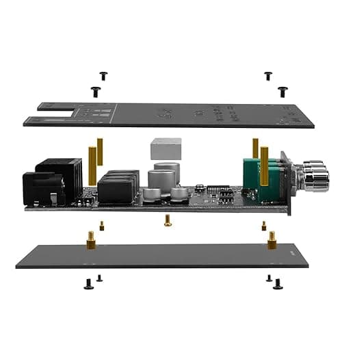ARRAROWN ZK-1002T 2.0 Channel Bluetooth 5.0 Amplifier Board 200W HiFi Subwoofer Audio AMP with Treble and Bass Control BT and AUX Inputs, DC 12-24V 2.0 Channel Stereo AMP Module for DIY Speakers - Black3 ZK-1002T thumbnail 8