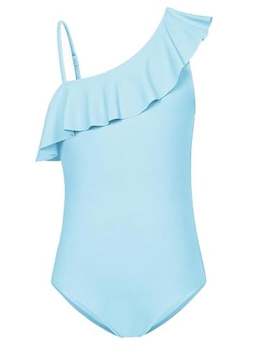 GRACE KARIN Girls One Piece Swimsuits with Mesh Skirt Bathing Suit Swimwear 6-14Y thumbnail 4