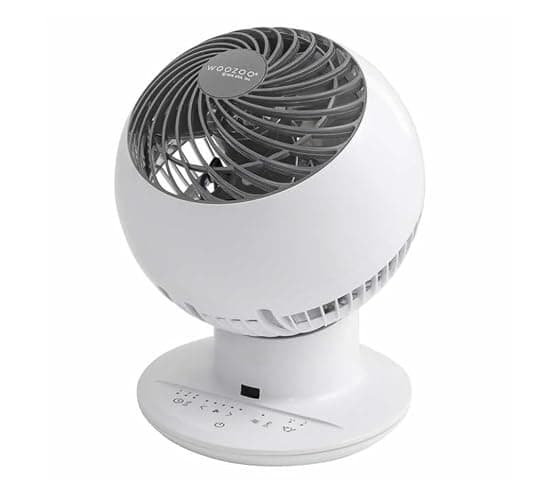 IRIS Woozoo Globe Multi-Directional 5-Speed Oscillating Fan [2024 Model], Small, White thumbnail 5