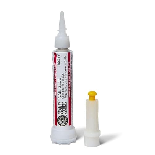 Beauty Secrets Drip & Clog Proof Nail Glue (1 Pack) Bundled with Zebra Cushion Nail File Medium Coarse 180/100 Grit by Beauty Secrets thumbnail 4