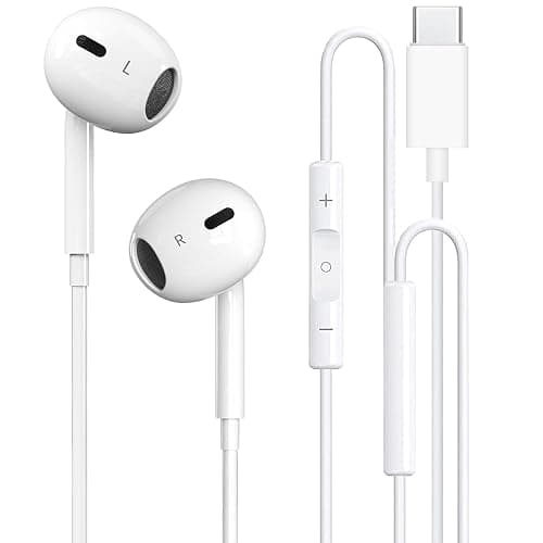USB C Headphones Wired for iPhone 17/16, Type C Earphones with Microphone & Remote Noise Cancelling Earbuds for iPhone 16/15 Pro Max, iPad, Galaxy S23/S22/S21/S20, Pixel 7/6/5/4 - Image 1