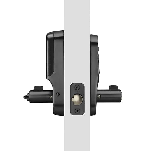 Yale Assure Lever, Keypad Door Lever (for Doors with no deadbolt) - Keyless Entry with pin Code Unlocking and one-Touch or Auto-Locking - Black Suede thumbnail 4