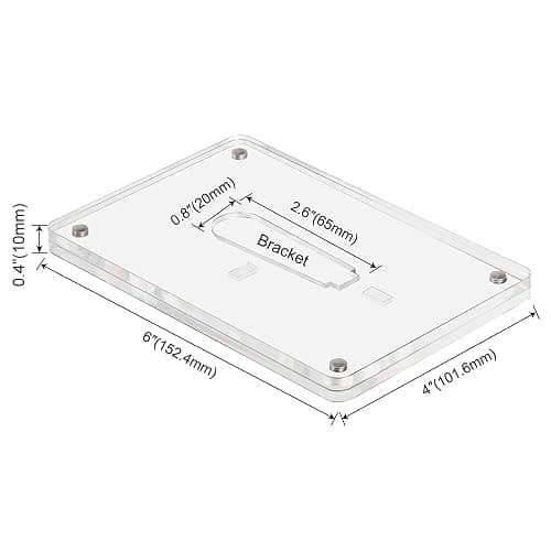 ECOSEAO Minimalist Picture Frame Acrylic Glass Photo Frame with Desktop Display Horizontally or Vertically (4x6inch-3Pack) thumbnail 2