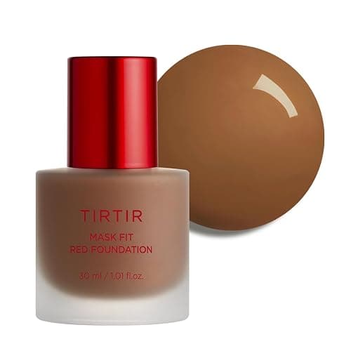 TIRTIR Mask Fit Red FoundationㅣLong Lasting Flawless Coverage, Energy Essence, Lightweight, Hydrating, Pore-Blurring, Breathable Satin Finish, Makeup, Radiant Skin, #43N Deep Cocoa, 1.01 Fl Oz - Image 1