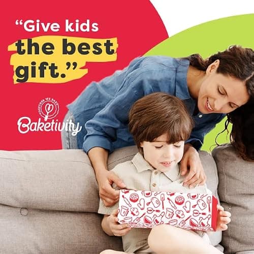 Baketivity Confetti Swiss Roll Kids Baking Kit with PreMeasured Ingredients | Real Jelly Roll Cake Making Set with Decorating Supplies, Cream, Rainbow Sprinkles, and Hands-On Experience for Kids thumbnail 5