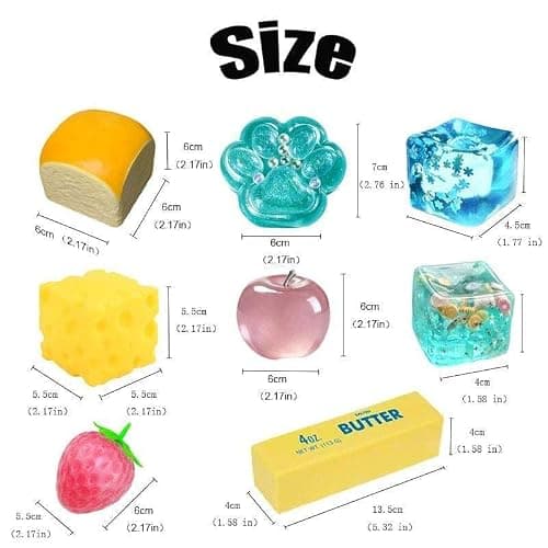 Squishy Blind Box 8-Piece Set,Malt Sugar Slow-Return Mystery Squishy Box,Funny Food Animals Sensory Toy for Stress Relief Party Favors Gift thumbnail 3