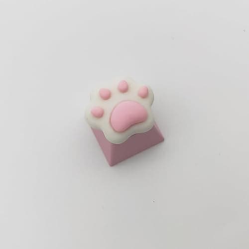 Elacgap Personalized Cute Pink Keycap Handmade OEM Profile DIY Custom Keycap for Mechanical Keyboard MX Switch (Cat Paw) thumbnail 5