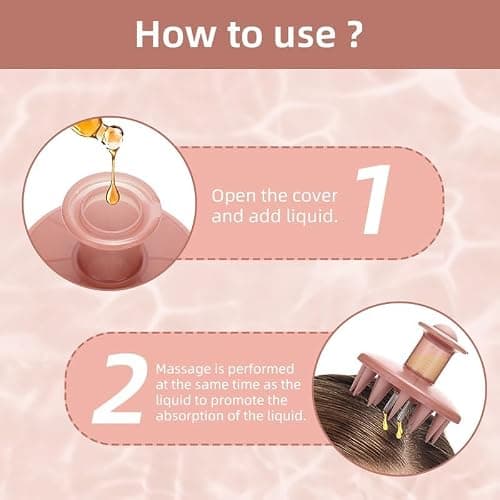 Hair Growth Oil Applicator, Hair Oil Comb for Serums and Oils, Scalp Applicator Comb with Silicone bristles for Scalp Massager Relaxing, Root Comb Applicator for Hair Care and Nourishment (Complexion) thumbnail 9