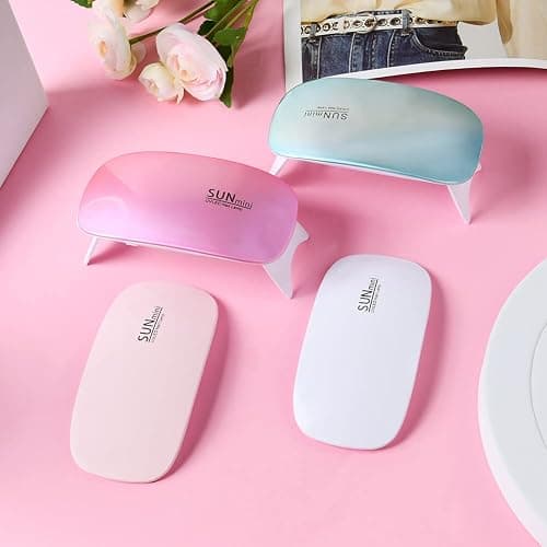 URAQT Mini Gel Nail Lamp, Portable Professional 6W UV LED Gel Nail Dryer with USB, Curing Lamp Professional Nail Art Tool Accessory for All Gel Nail Polish, Mother Gifts thumbnail 8
