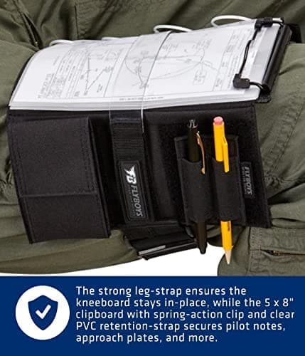 FlyBoys Reversible Kneeboard - Clipboard & Pen Holder - Reconfigurable Design - for Professional Pilots, General Aviation thumbnail 5