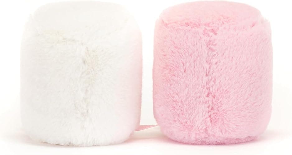 Pink and White Marshmallows Stuffed Toy, 3.5 inches-Food Plush-Fun Gift Idea thumbnail 3