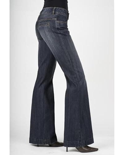 Stetson Apparel Womens Relaxed Fit Dark Wash 214 City Trouser Jeans Blue thumbnail 3