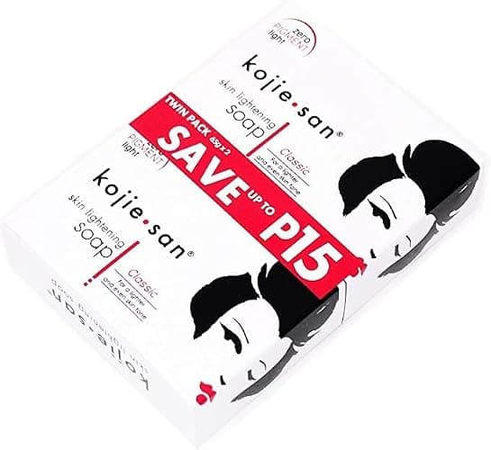 Kojie San Skin and Body Brightening Soap - Original Kojic Acid, Dark Spot Remover Bar Soap with Glycerin & Tea Tree Oil - 65g x 2 Bars thumbnail 4
