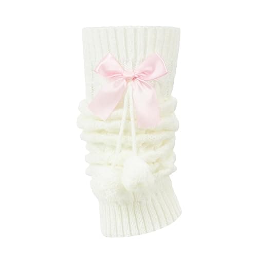 RWYBEIW Y2k Lolita Ankle Leg Warmers for Women Cable Knit Long Socks Harajuku Kawaii Ankle Boot Socks Winter Ankle Warmers thumbnail 8