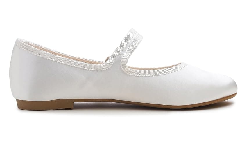 FEVERSOLE Women's Soft Cushion Extra Padded Comfort Round Toe Mary Jane Metal Buckle Fashion Ballet Flats Walking Shoes thumbnail 3