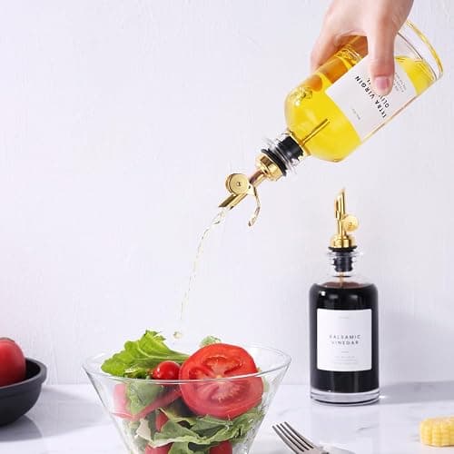 Molimoli Glass Olive Oil Cruet Set - 350ml Bottles With Weighted Pourers, Set of 4 thumbnail 6