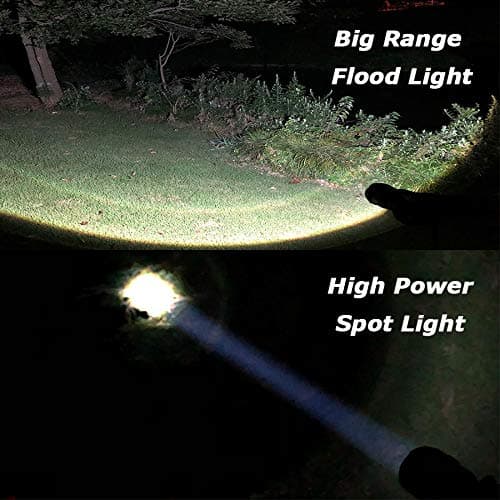 JARDLITE LED Emergency Handheld Flashlight, 4 Pack, Adjustable Focus, Water Resistant with 5 Modes, Best Tactical Torch for Hurricane, Camping, Dog Walking - 4pack L1000 thumbnail 5