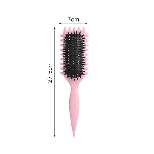 Digilams Curly Hair Brush | Curl Defining Brush, Detangle & Boar Bristle Hair Brush | Bounce Curl Brush, Define Curls Brush | Perfect Hairbrushes for Women and Girls (Pink) thumbnail 5