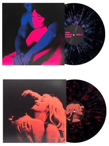 Tv Girl Bundle - French Exit Black w red Splatter & Who Really Cares Pink & Blue Splatter - Image 1
