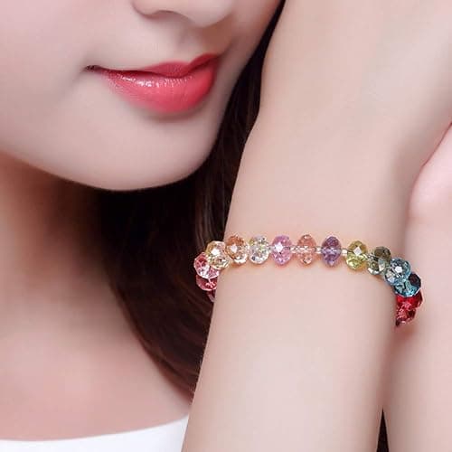 Bingcute 6mm Wholesale Briolette Crystal Glass Beads Finding Spacer Beads Faceted #5040 Briollete Rondelle Shape Assorted Colors with Container Box thumbnail 6