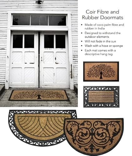 Abbott Collection Dachshund Shaped Non-Slip Doormat - Coir (18" x 30") thumbnail 3