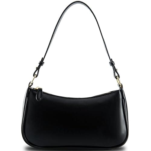 Shoulder Bags for Women Leather Hobo Sling Tote Handbag Retro Clutch Purse with 2 Removable Straps and Zipper Closure - Image 1