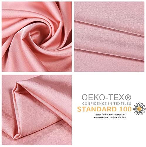 Jocoku 100% Mulberry Silk Pillowcases Set of 2 for Hair and Skin and Super Soft and Breathable Queen Size Nature Silk Pillowcases (Queen, Pink) thumbnail 6