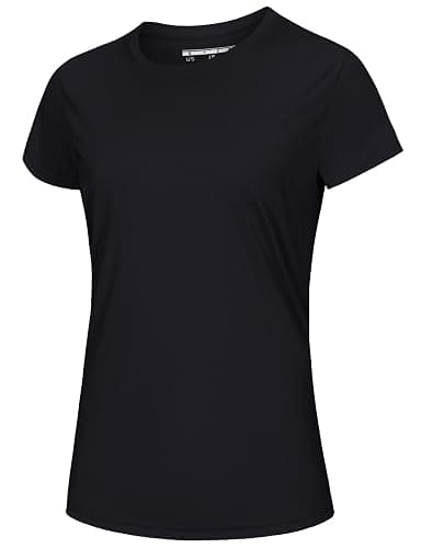 MAGCOMSEN Women's Short Sleeve T-Shirts UPF 50+ Sun Protection Quick Dry Athletic Running Workout Rash Guard Tops - Image 1