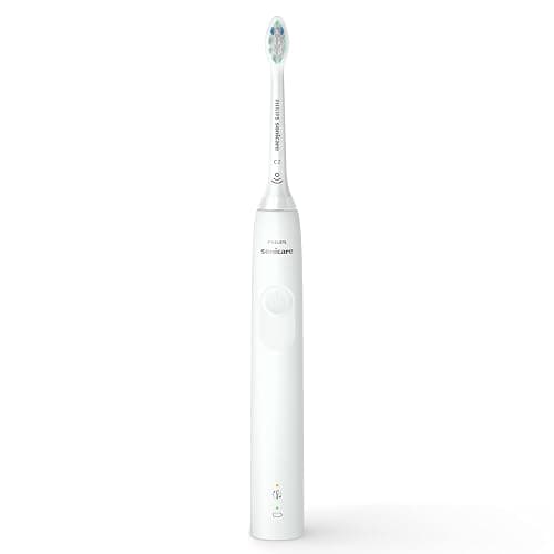 Philips Sonicare 4100 Rechargeable Electric Toothbrush, with Pressure Sensor, 2 Intensity Settings, SmarTimer and QuadPacer, 14-Day Battery Life, White, Model HX3681/23 thumbnail 9