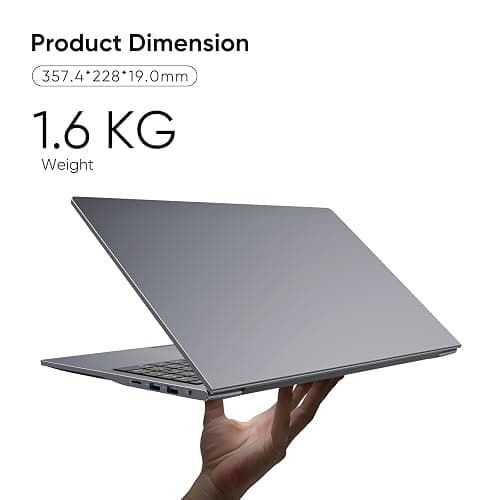 AE86 15.6" Laptop, in tel Core Processor, Win 11 Pro, MS Office 2024, Full HD Display, USB-C, HDMI, Thin & Lightweight Business Notebook for Work, Study, Home (Gray) thumbnail 7