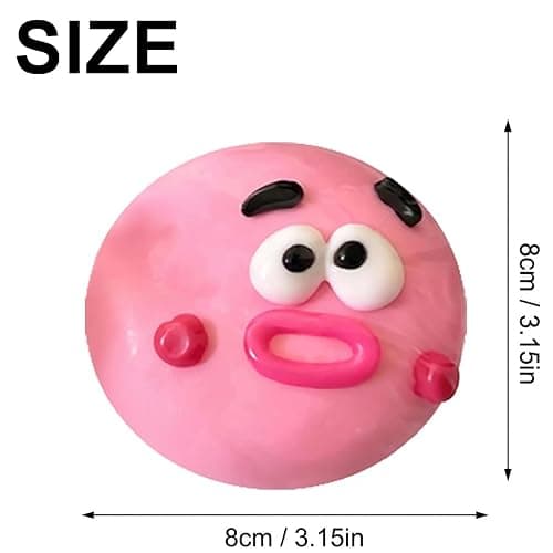 Smushers Squishy, Smushers Sensory with Interchangeable Faces, Curiosities Smushers Dog Face Swap Squishy, Soft Moldable Cute Slow Rise Relaxing Sensory Fidget Relief (Pink) thumbnail 2