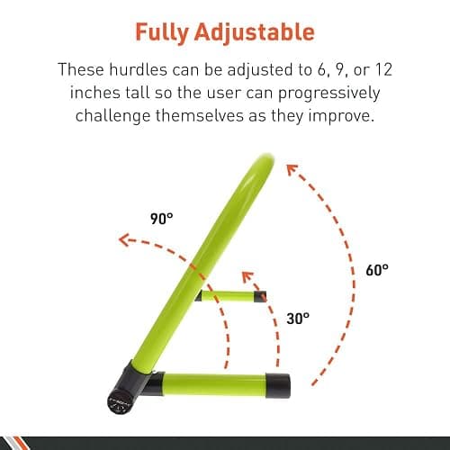 Body Sport Adjustable Athletic Speed Training Hurdles, Jumping & Speed Training Fitness Equipment, Hurdles for Track & Field, Basketball, Soccer & More thumbnail 5