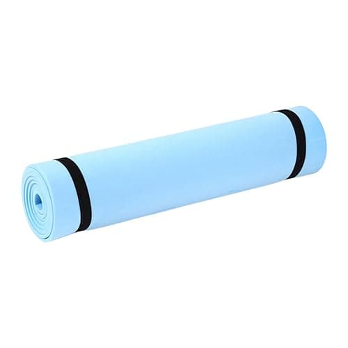 Sodeber Non Slip Exercise Mat 180x50cm 6mm Lightweight NBR Yoga Pilates Fitness Mat Double Sided Cushion Workout for Stretching Training Portable Sports Equipment - Image 1