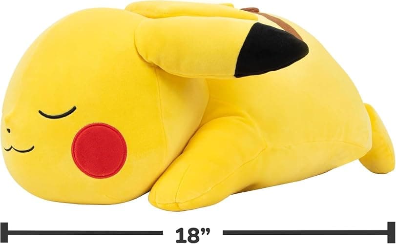 Pokémon Pikachu Sleeping Plush - 18-Inch Premium Plush in Sleeping Pose thumbnail 2