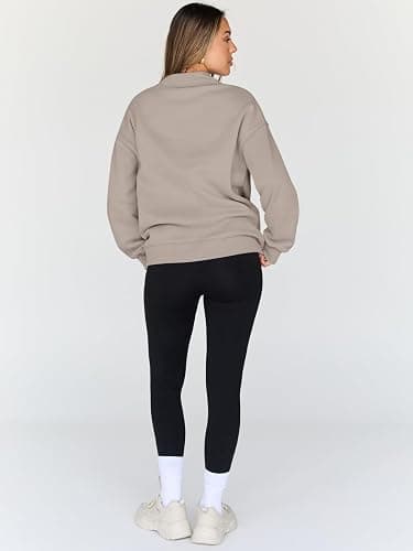 Trendy Queen Womens Oversized Sweatshirts Turtleneck Pullover Long Sleeve Hoodies Tops Fall Fashion Outfits 2025 Clothes thumbnail 4
