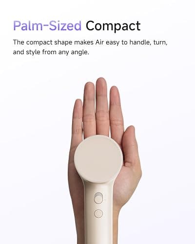Laifen Air 15x Fast Drying Ionic Hair Dryer for Travel, Palm-Sized, Milktea | Ultra Light, 200M Negative Ions for Frizz Control, Heat Protection, 5 Modes & 2 Airspeeds, Perfect for Styling & Daily Use thumbnail 7