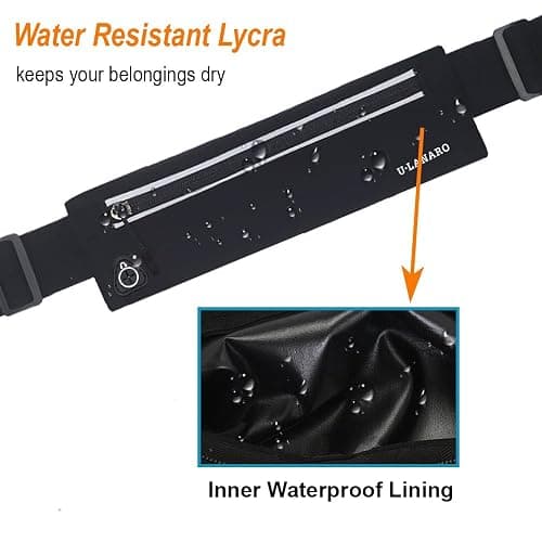 Slim Running Belt Fanny Pack for Men Women, Running Phone Holder Runners Pouch Waist Pack for Workout, Money Belt, Running Gear Accessories [Fits ALL Phones] thumbnail 6