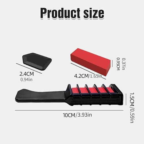 12 Colors Festive Fun Hair Chalk Combs, 2026 New Temporary Glitter Hair Colors Hair Chalk Combs, Washable DIY Hair Color Dye for Birthday Christmas Party Gifts for Teenage Girls Kids (6 Colors) thumbnail 2