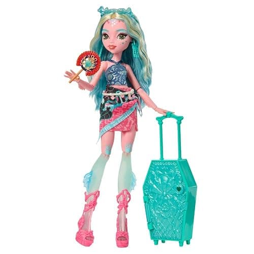 Monster High Skulltimate Secrets Lagoona Blue Doll and Accessories Set, Destination: Gore-geous Oasis with Suitcase and 19+ Surprises like Clothes, JDR51 thumbnail 2