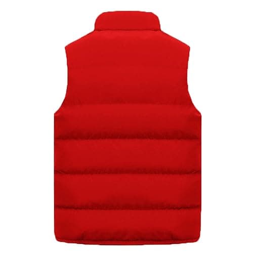 Mens Outdoor Vest Padded Puffer Vest Plus Size Lightweight Down Jacket Sleeveless Zip Up Quilted Gilet Jacket Outwear thumbnail 2