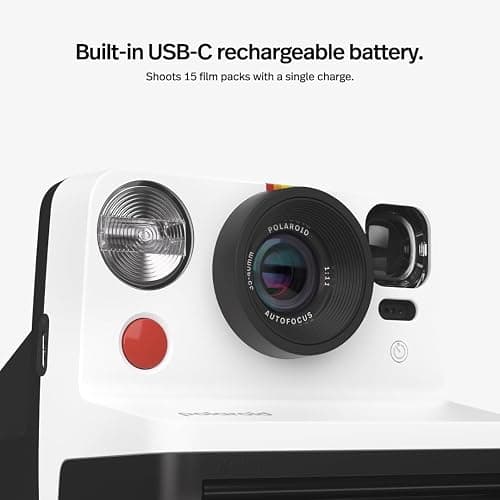 Polaroid Now 2nd Generation I-Type Instant Film Camera - Black & White (9072) thumbnail 8