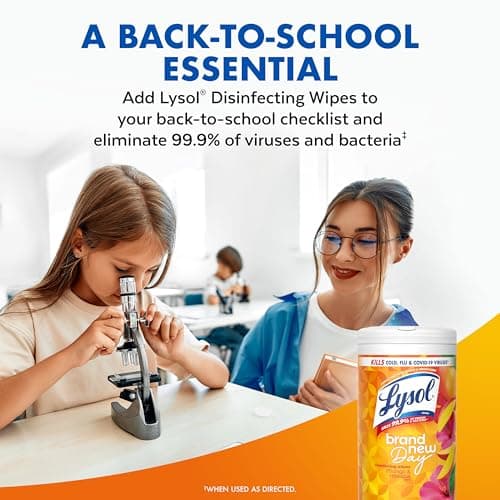 LYSOL Disinfecting Wipes, All Purpose Cleaner, Multi-Surface Antibacterial Cleaning Wipes, Household Cleaning Supplies, Dorm Essentials, Lemon + Mango & Hibiscus + Crisp Linen Scent, 80 ct. (4 Pack) thumbnail 7