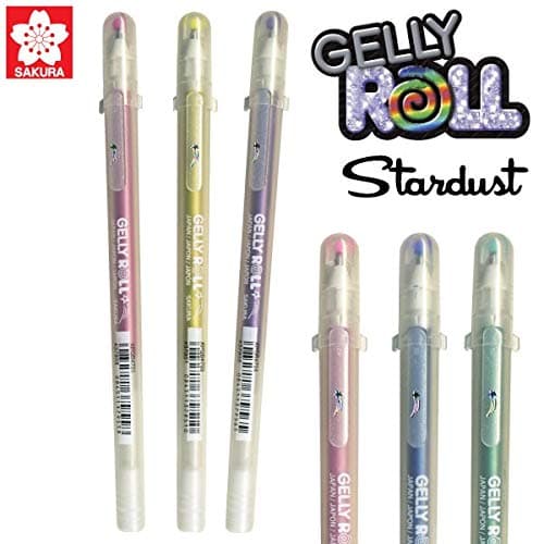 SAKURA Gelly Roll Stardust (Made in Japan) [Limited Edition] Gel Ink Pen Set - Bold Sparkling, Glittering & Assorted Colors 12Pens thumbnail 3