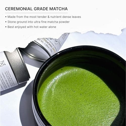 FKRO Organic Saemidori Ceremonial Grade Matcha Green Tea Powder | Single Cultivar 1st Harvest | Stone-Ground, Air-Flown Monthly from Japan | 30g Tin thumbnail 3