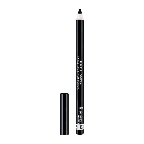 Rimmel Soft Kohl Kajal Professional Eyeliner Pencil, Jet Black - Image 1
